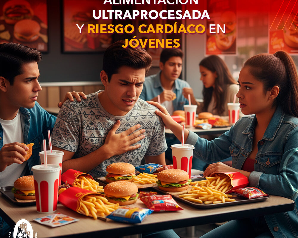 Alimentación ultraprocesada y riesgo cardíaco en jóvenes
