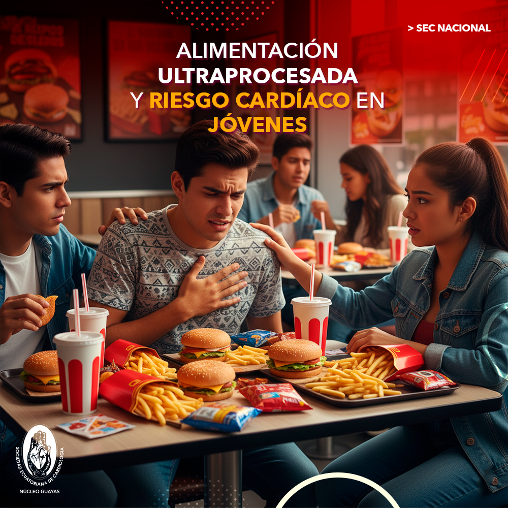 Alimentación ultraprocesada y riesgo cardíaco en jóvenes