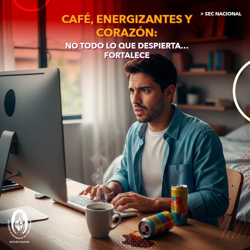 Café energizantes y corazón