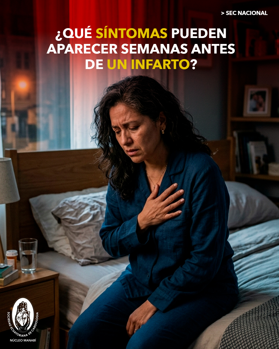 síntomas antes de un infarto